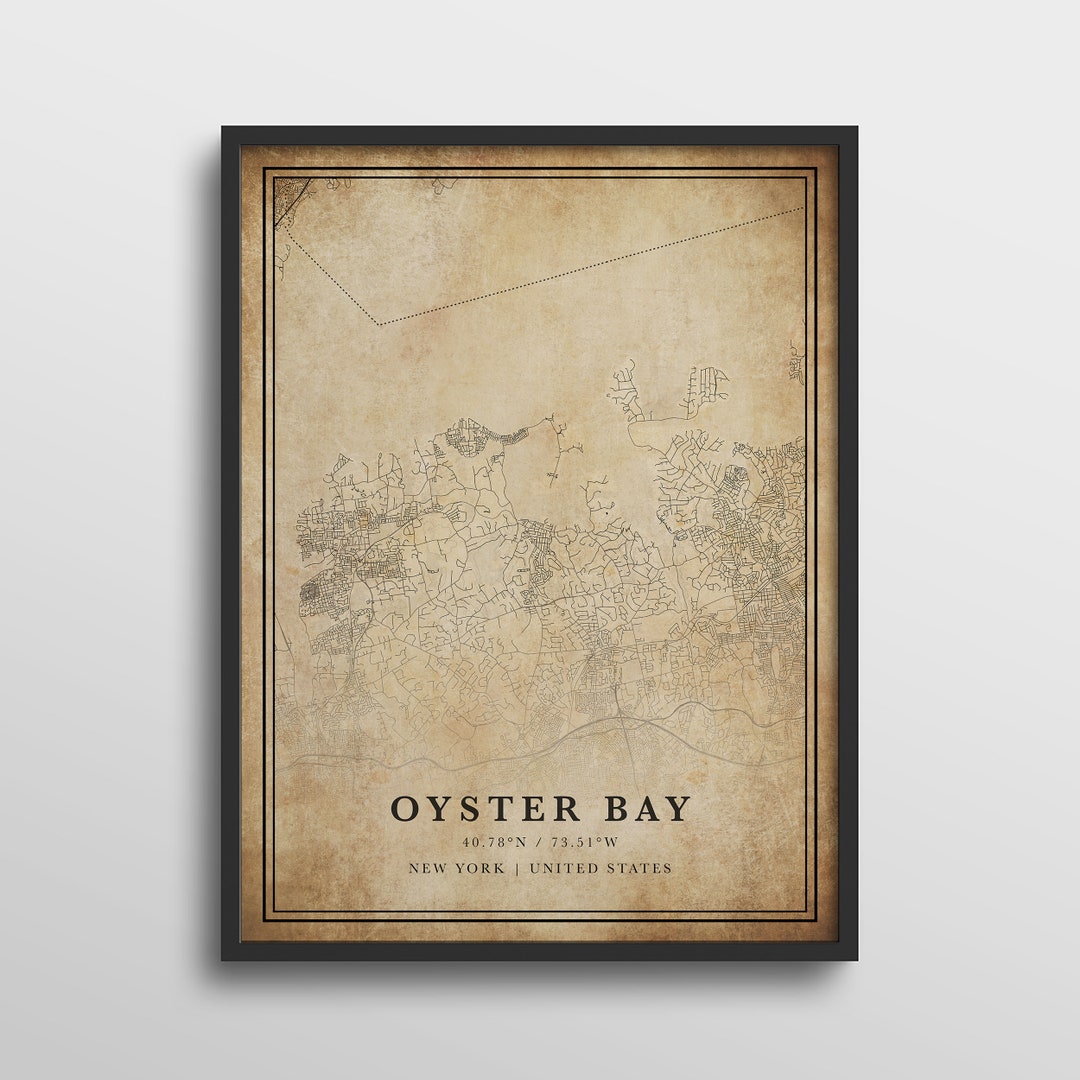 Oyster Bay Map Print