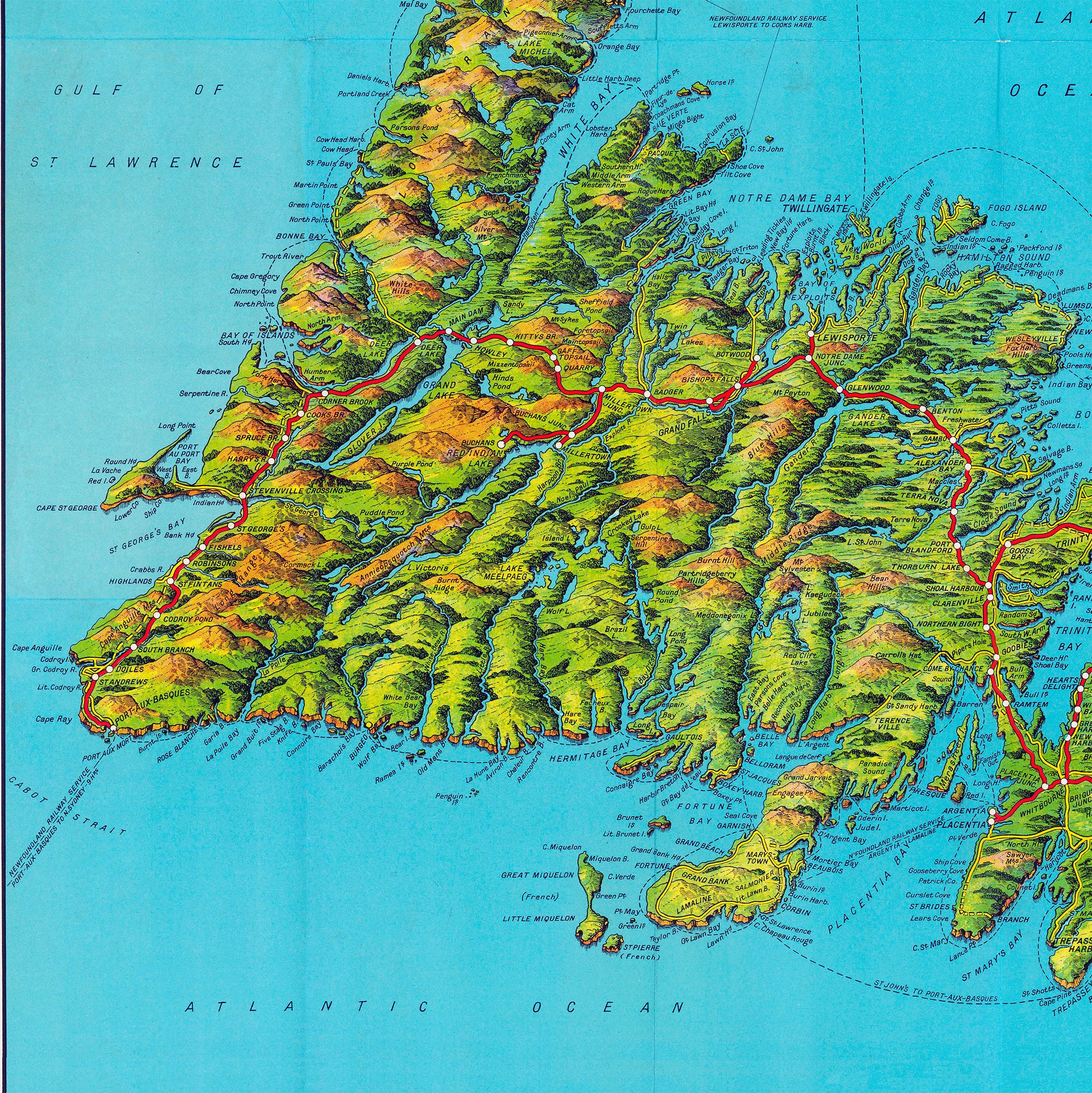 Mapa vintage de Terranova Mapa de Terranova Impresión de Etsy
