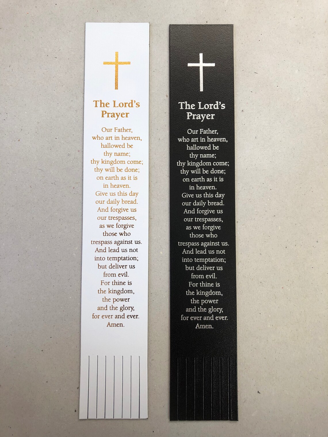 The Lord's Prayer Bookmark Bonded Leather Etsy