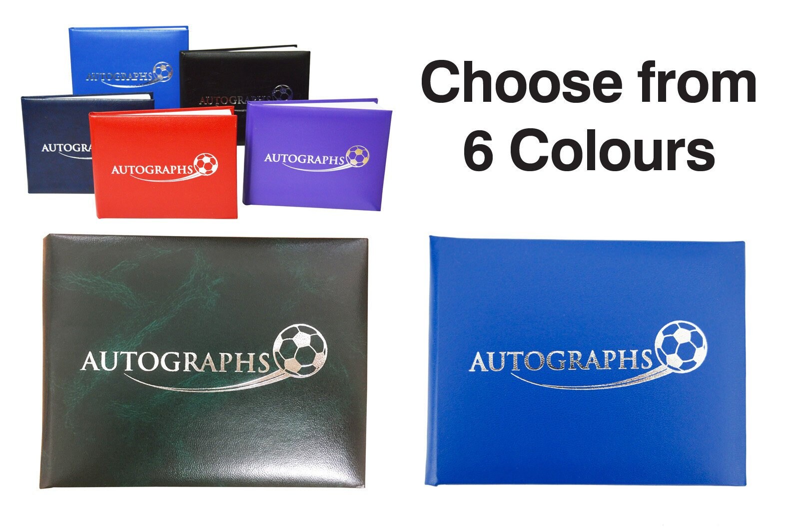 Football Autograph Book Available in 3 colours Etsy