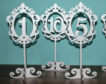 Wooden wedding table numbers, Rustic Gold table numbers for wedding,  Rustic table numbers, Wood silver table numbers for wedding