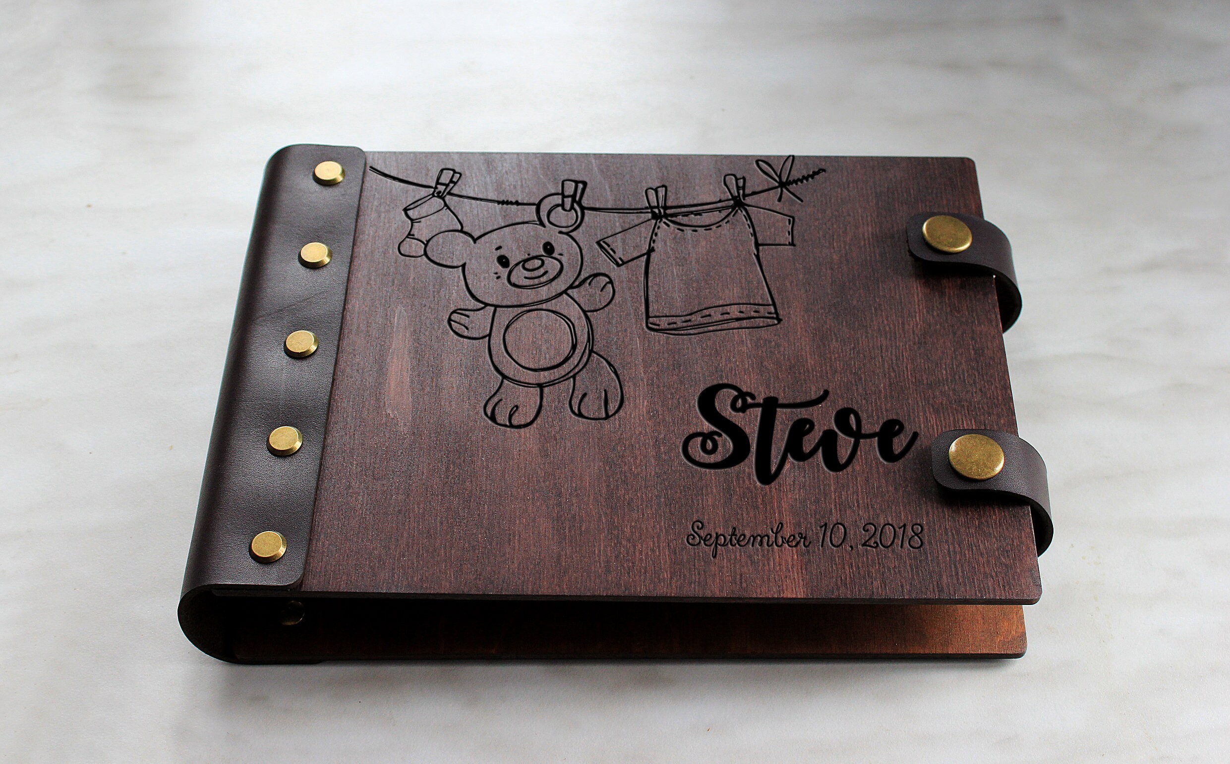 Personalized Baby Photo Album First Year Photo Album Custom - Etsy