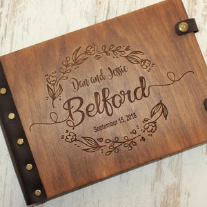 Custom Photo Album Wedding Photo Album Travel Photo Album Family album Wooden guest book Personalized Photo Album Wedding Guest Book