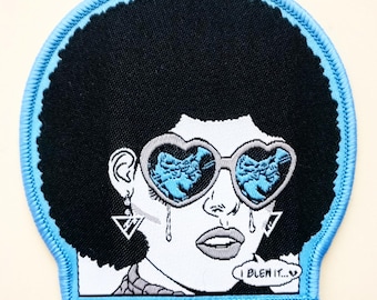 I BLEW IT... Embroidered Patch        Afropunk. Popart. Afro. Wave. Heartbreak. Comic. Love