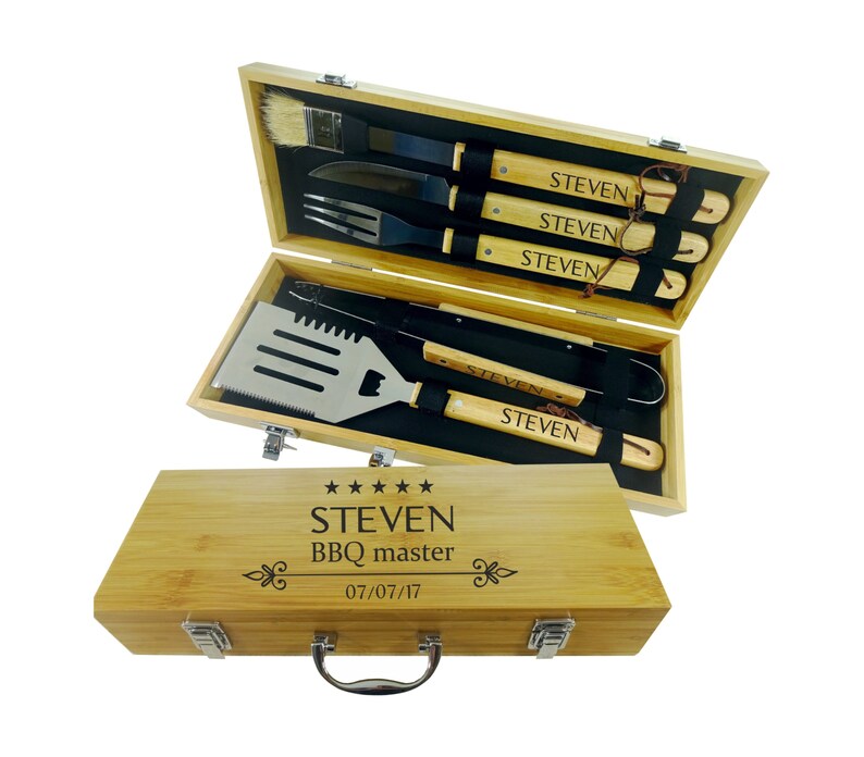 Grill Gift Set BBQ Grilling Tools Barbecue Gift Etsy
