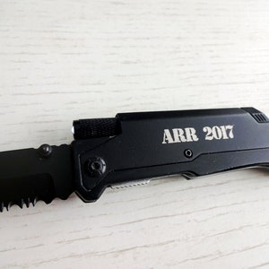 Personalized Pocket Knife, Groomsman Gift, Fathers Day Gift, Best Man Gift, knife with flashlight, Survival Tactical Knife, hunting knives