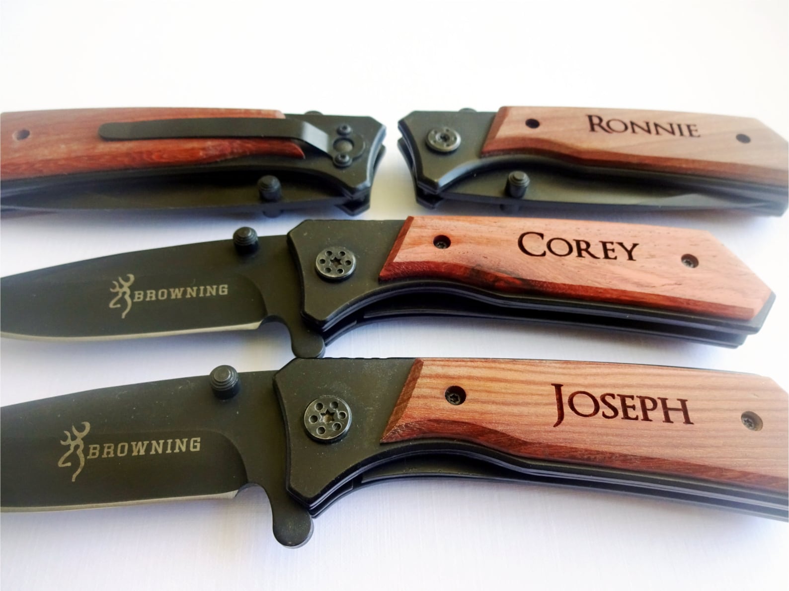 4 SET Personalized Pocket Knives. Gift for Him. Gift for Dad Etsy