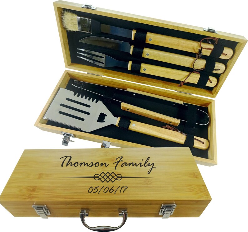 Grill Gift Set BBQ Grilling Tools Barbecue Gift Etsy
