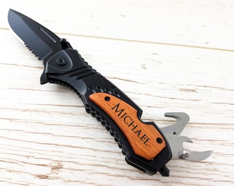 Personalized Multifunction Pocket Knives. Gift for Him. Gift for Dad, Husband, Brother, Boyfriend, Groom, Groomsmen.