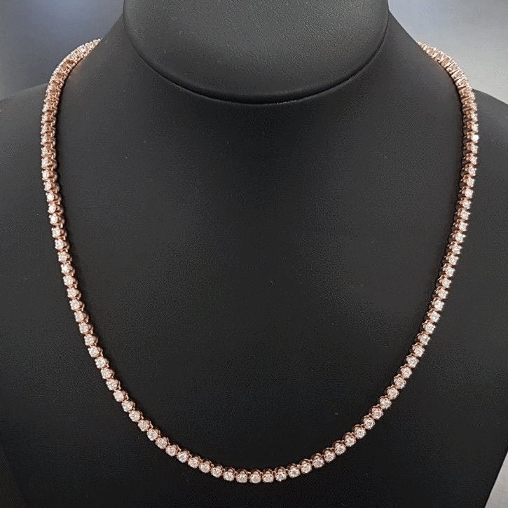 Real Diamond Eternity Tennis Necklace 5 