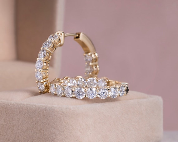 Aros con diamantes de laboratorio