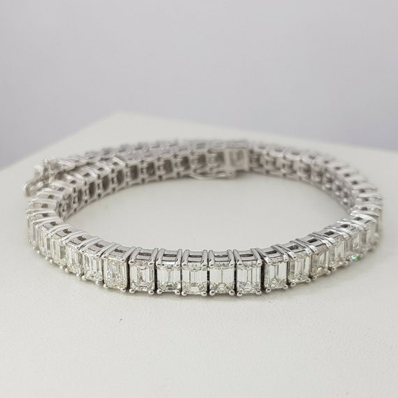 15 Carat Round Brilliant Cut Diamond Tennis Bracelet – Reis-Nichols Jewelers