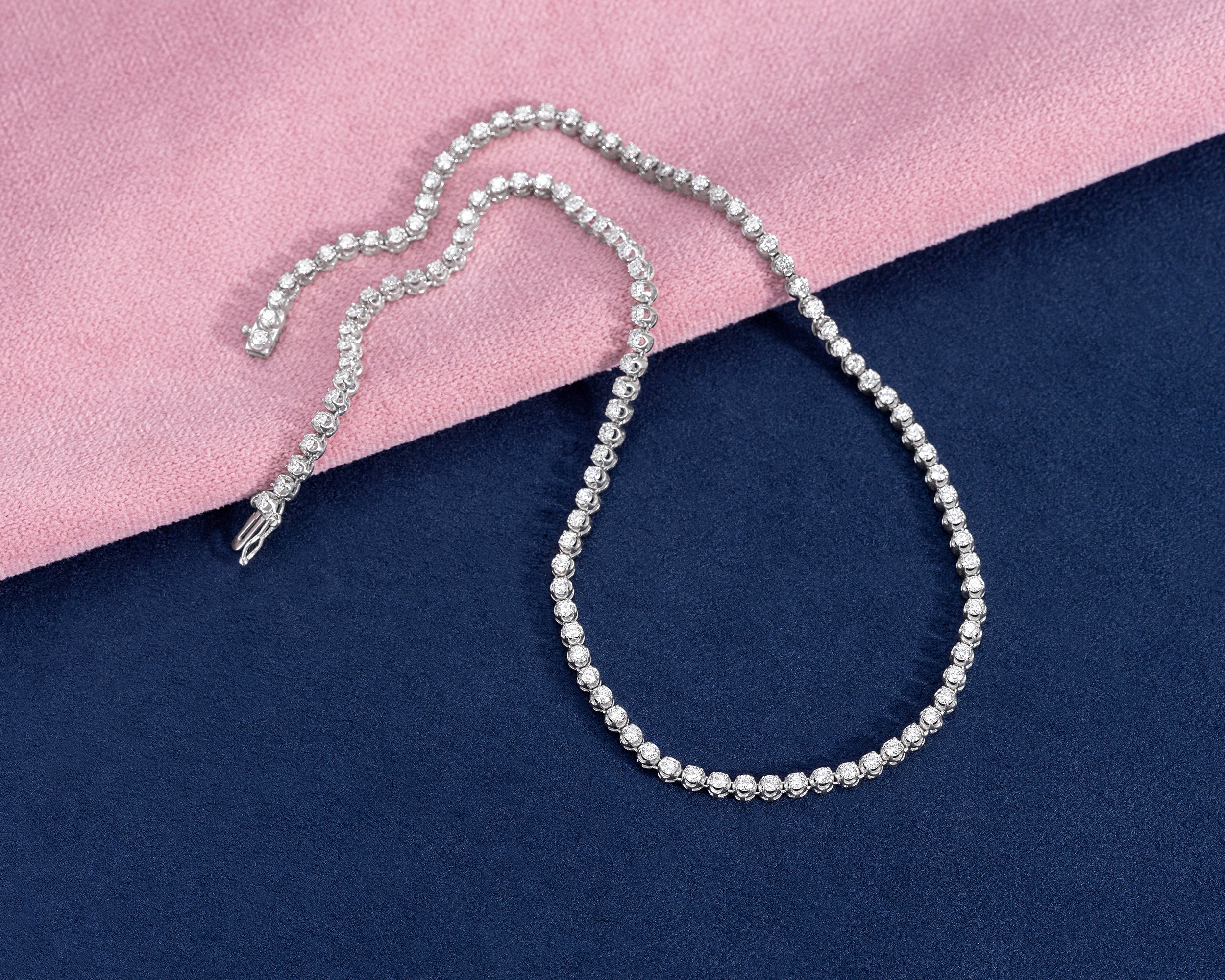 8 Carat Real Diamond Tennis Eternity Necklace - Etsy