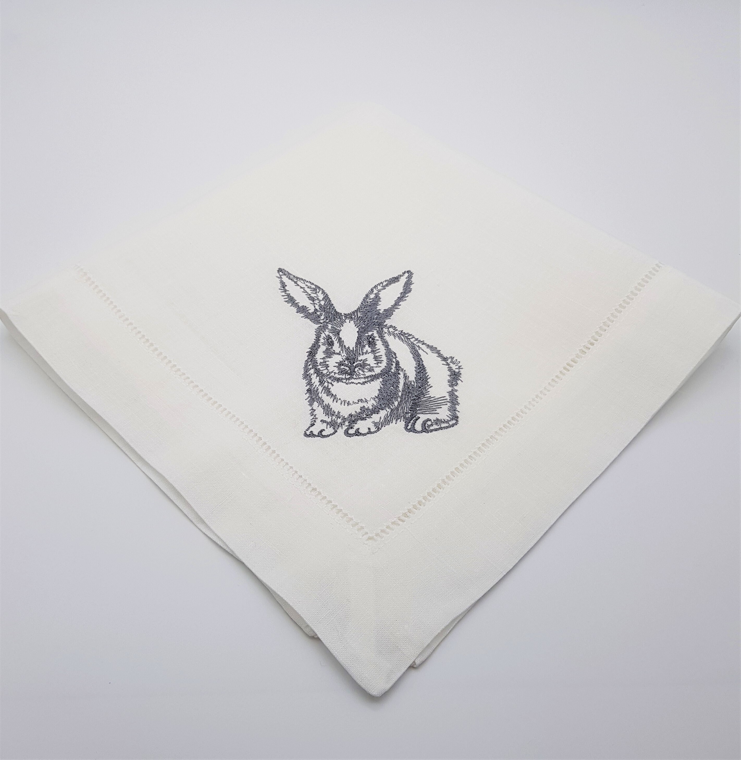 Rabbit Napkin / Bunny Napkin / Linen Napkin / Cloth Napkin / Etsy
