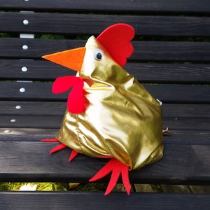 Golden Hen Chicken Doorstop Bookend Cuddly Toy