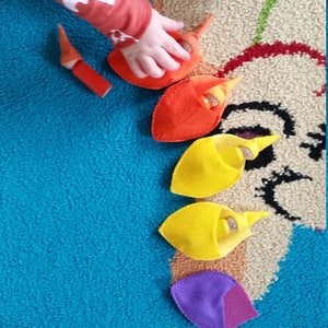 A Set of Six Matching Autumn Leaves and Gnomes Autumn Fall Sensory Toy ...