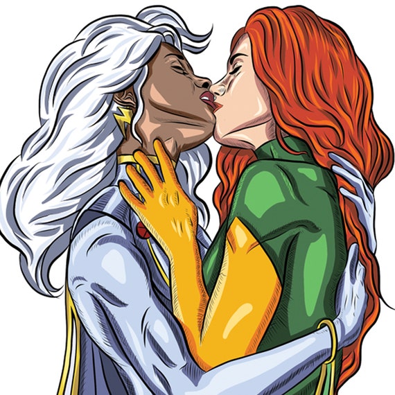 Jean Grey and Storm Lesbian Couple Marvel DC Comic Fan Art - Etsy Jean Grey and Storm Lesbian Couple Marvel DC Comic Fan Art - Etsy