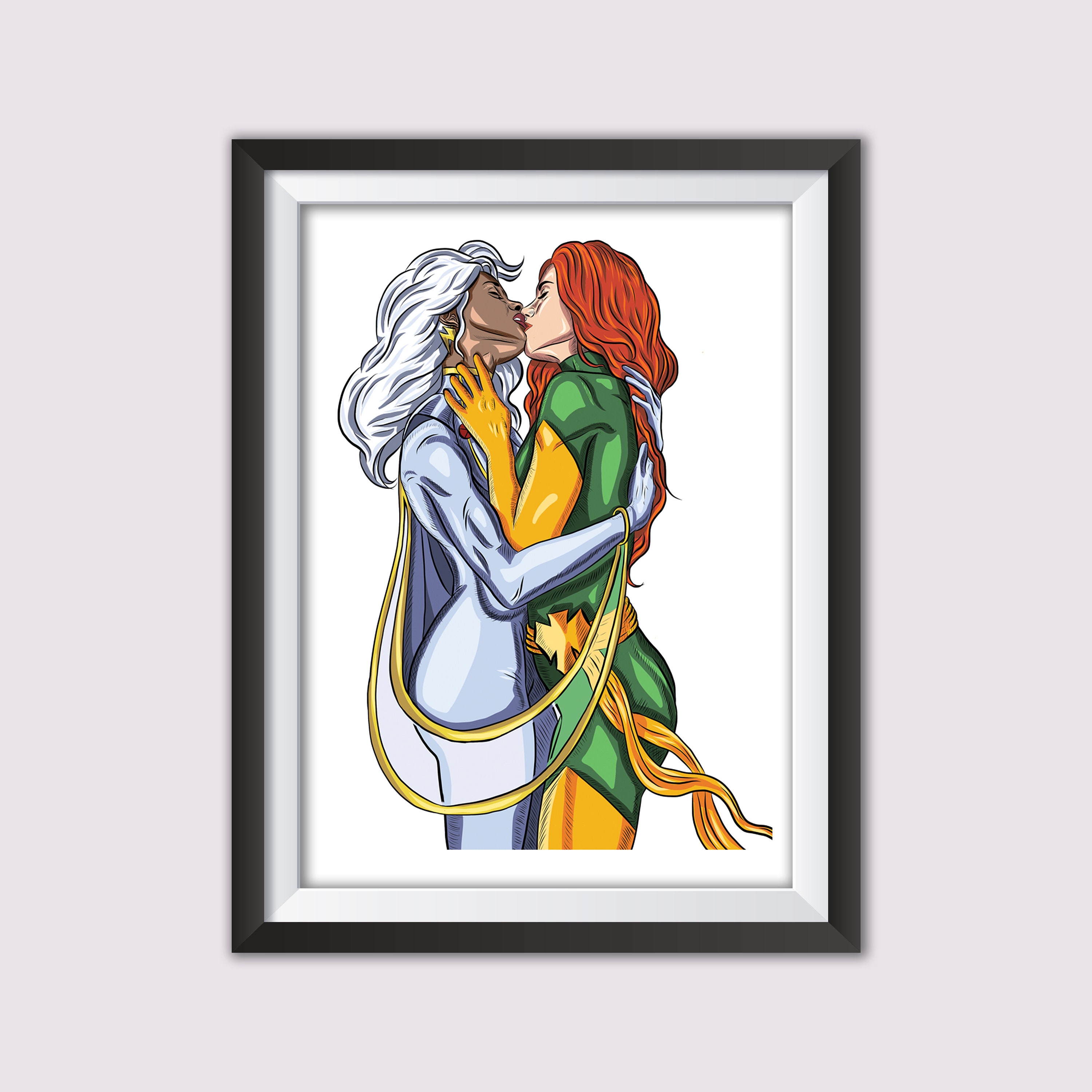 Jean Grey and Storm Lesbian Couple Marvel DC Comic Fan Art - Etsy Jean Grey and Storm Lesbian Couple Marvel DC Comic Fan Art - Etsy