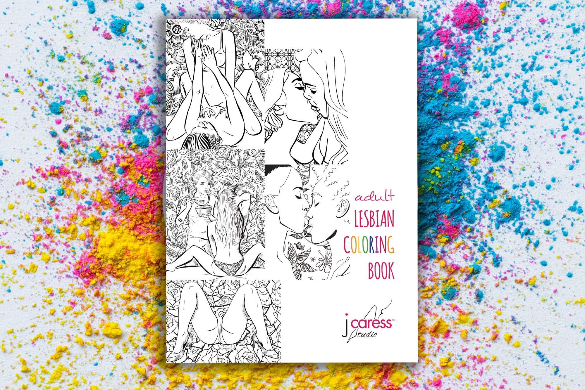 Download Nsfw Adult Lesbian Handmade Coloring Book Of Diy Art For Etsy