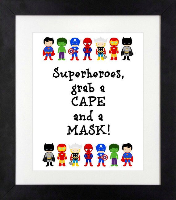 Superhero Birthday Costumes Superhero Birthday Party Etsy