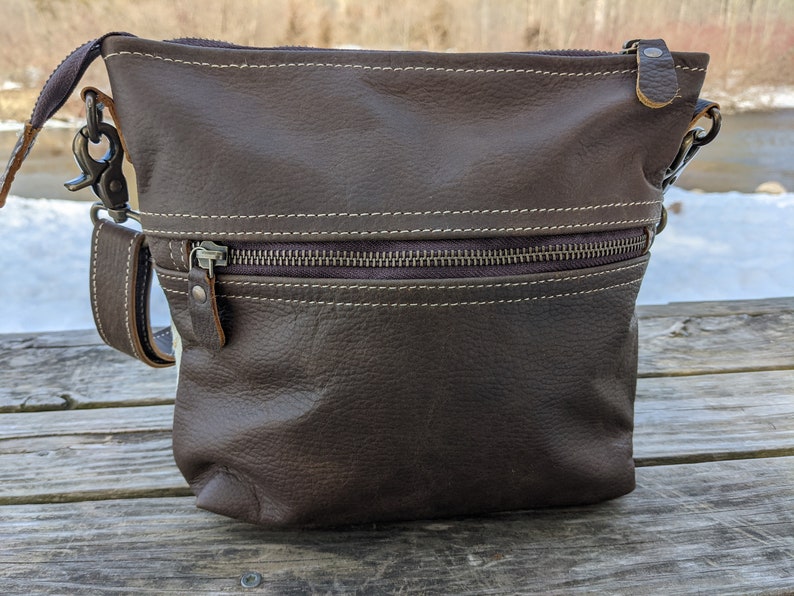 Real Leather Handmade Bag Women Outdoors Rustic Country LB10 Real Leather Cross Body Real Leather Hair-On Purse