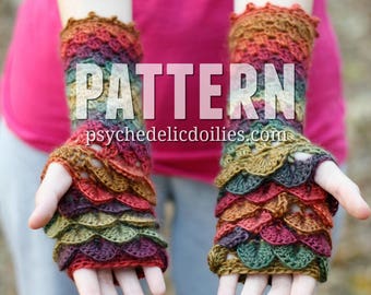 Dragon Gloves Crochet Pattern