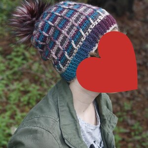Perpetual Posts Slouchy Hat Crochet Pattern - Digital Dowload Only
