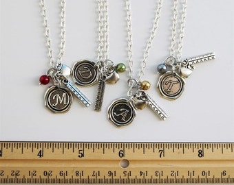 Wax Seal Initial Teacher Necklace