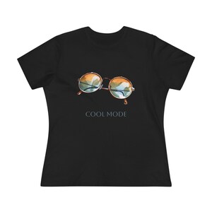 Cool Mode Women&#39;s Cotton Tee - Stylish Casual T-Shirt, Summer Fashion, Gift for Her, Trendy Outfit, Relaxed Fit Tee