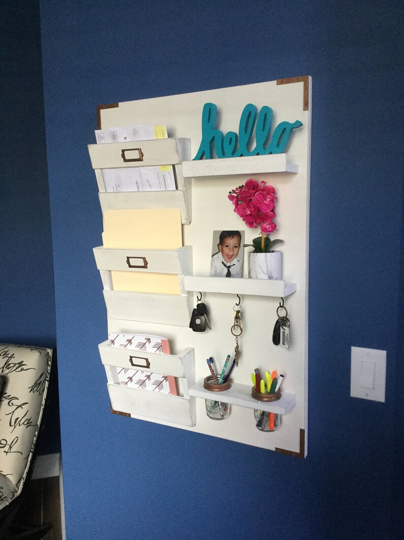 Large Mail Organizer Key Holder