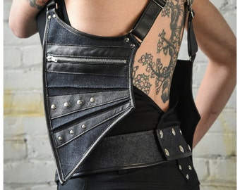 Leather & Jeans Garter Belt - Etsy Leather & Jeans Garter Belt - Etsy