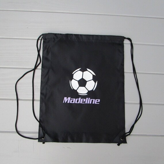 soccer drawstring backpack