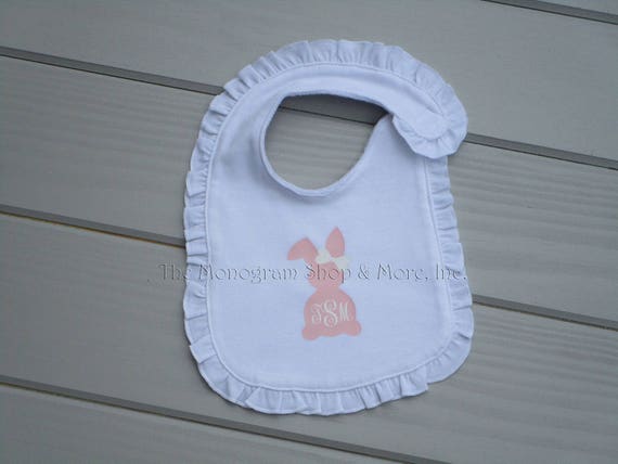 monogrammed bibs