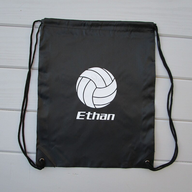 Volleyball Drawstring Bag / Volleyball Drawstring Backpacks / Etsy
