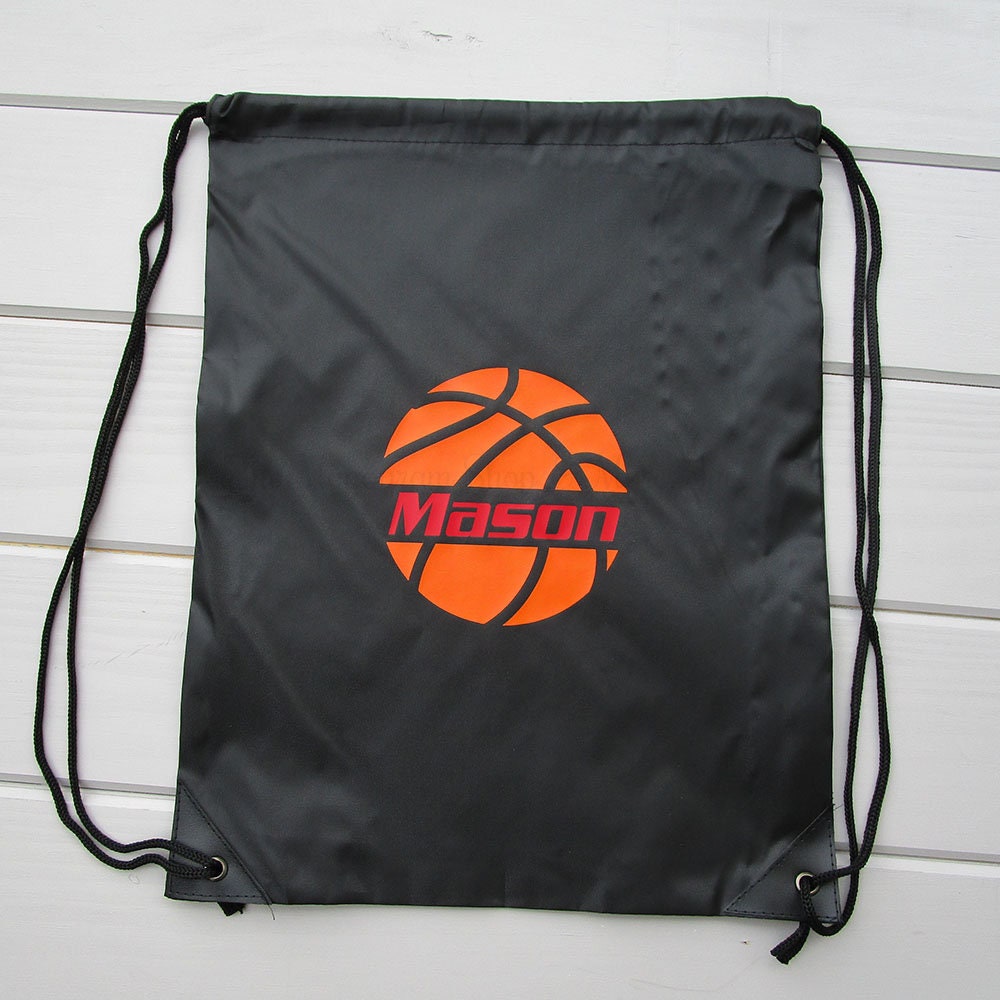 Basketball Drawstring Bags / Basketball Drawstring Backpack / Etsy