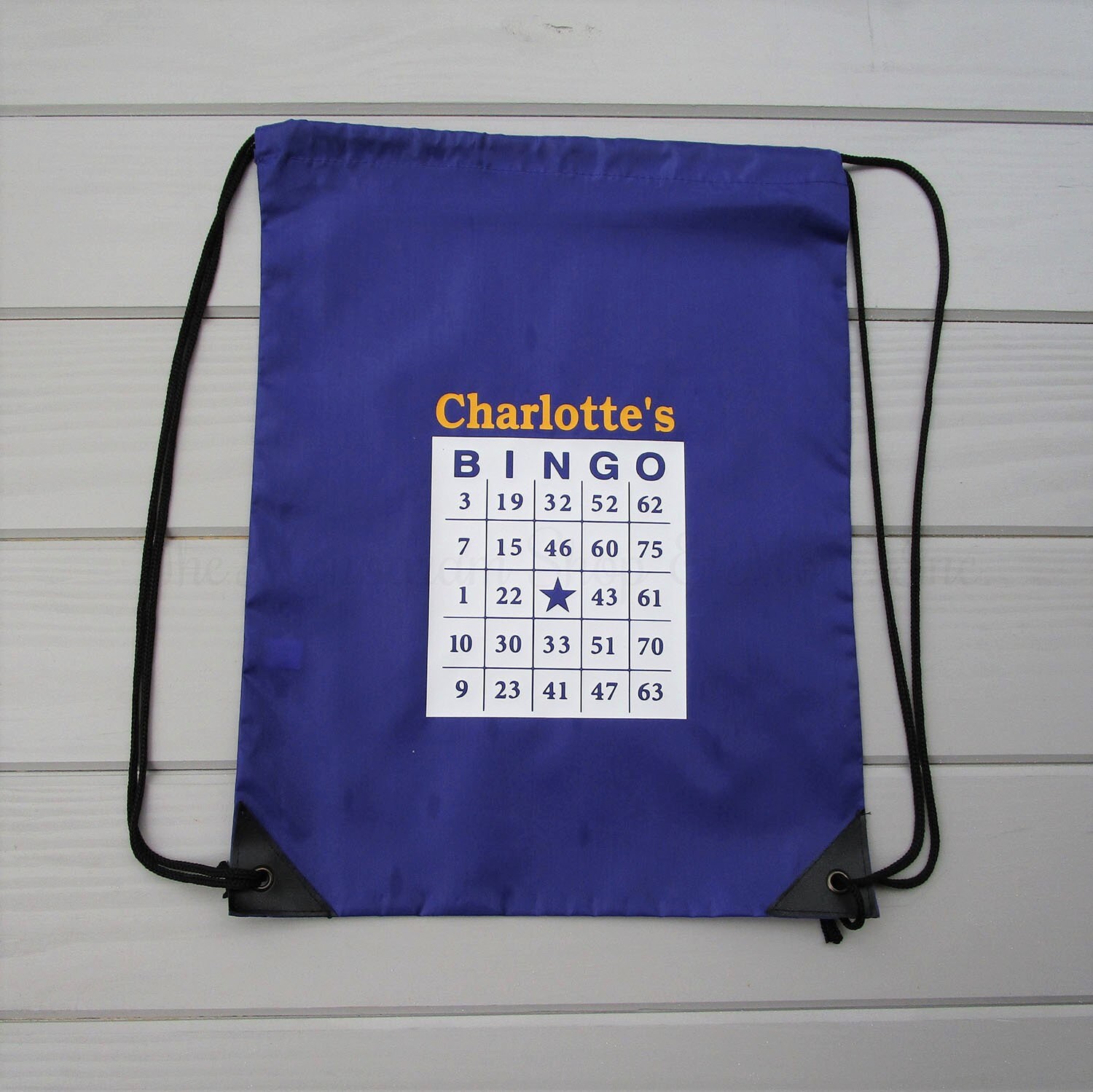 Personalized Bingo Bag / Personalized Drawstring Bingo Bag / Etsy