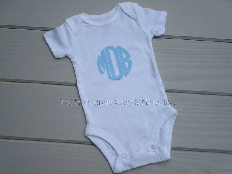 monogrammed onesie