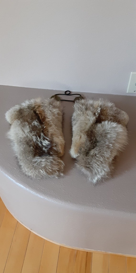 Fox Fur Arctic Wear Mittens