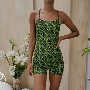 PDF SEWING PATTERN, Sports romper/ One piece swimsuit with shorts. Short & long torso image 3