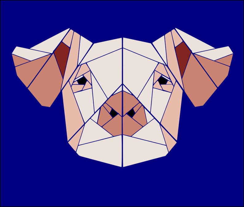 Pig Paper Piecing Pattern image 6