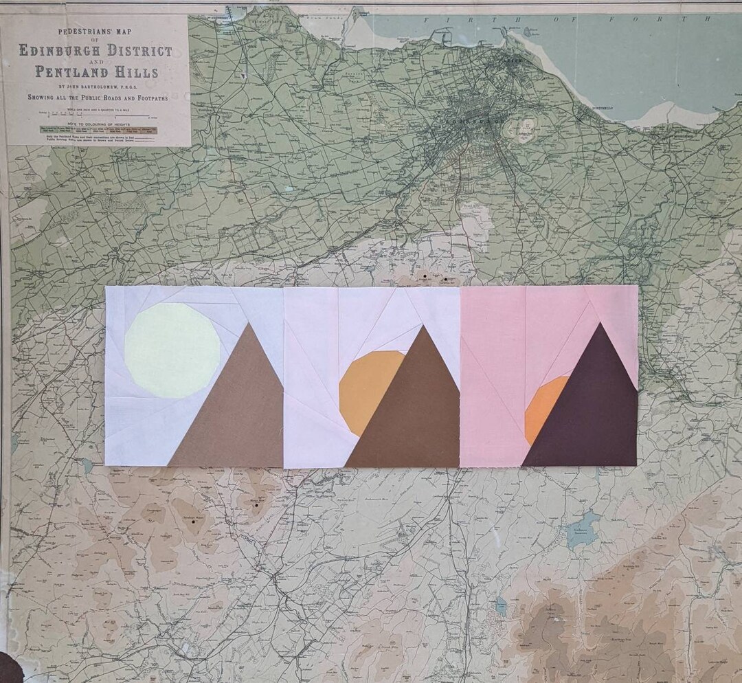 Trio of Sunset and Sunrise Foundation Paper Piecing Patterns - Etive ...
