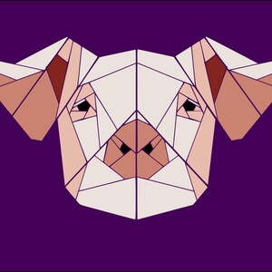 Pig Paper Piecing Pattern image 4