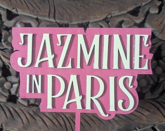 Emily in Paris Theme Cake Topper |  Paris Birthday Cake Topper | Paris Party | Oh la la Cake Topper