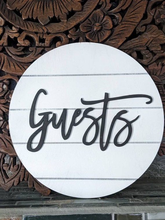 Guests Sign Guest Bedroom Decor Home Decor Shiplap - Etsy