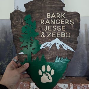 Personalized Inspired Bark Dog Ranger Sign | Pet Goer Park Sign ...