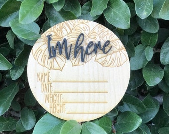 Oh Baby Cake Topper | Baby Shower Cake Topper | Custom Baby Shower Decorations | Laser Cut Wood Cake Toppers
