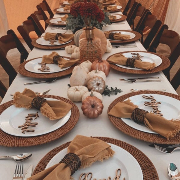 Thankful Plates Etsy