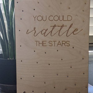 You Could Rattle the Stars Lapel Pin Board