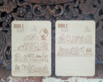 SOLO ARCHIVO CDR - Los Libros de la Biblia: Rastreador de lecturas bíblicas para niños / Registro de lectura / Completo con Antiguo y Nuevo Testamento