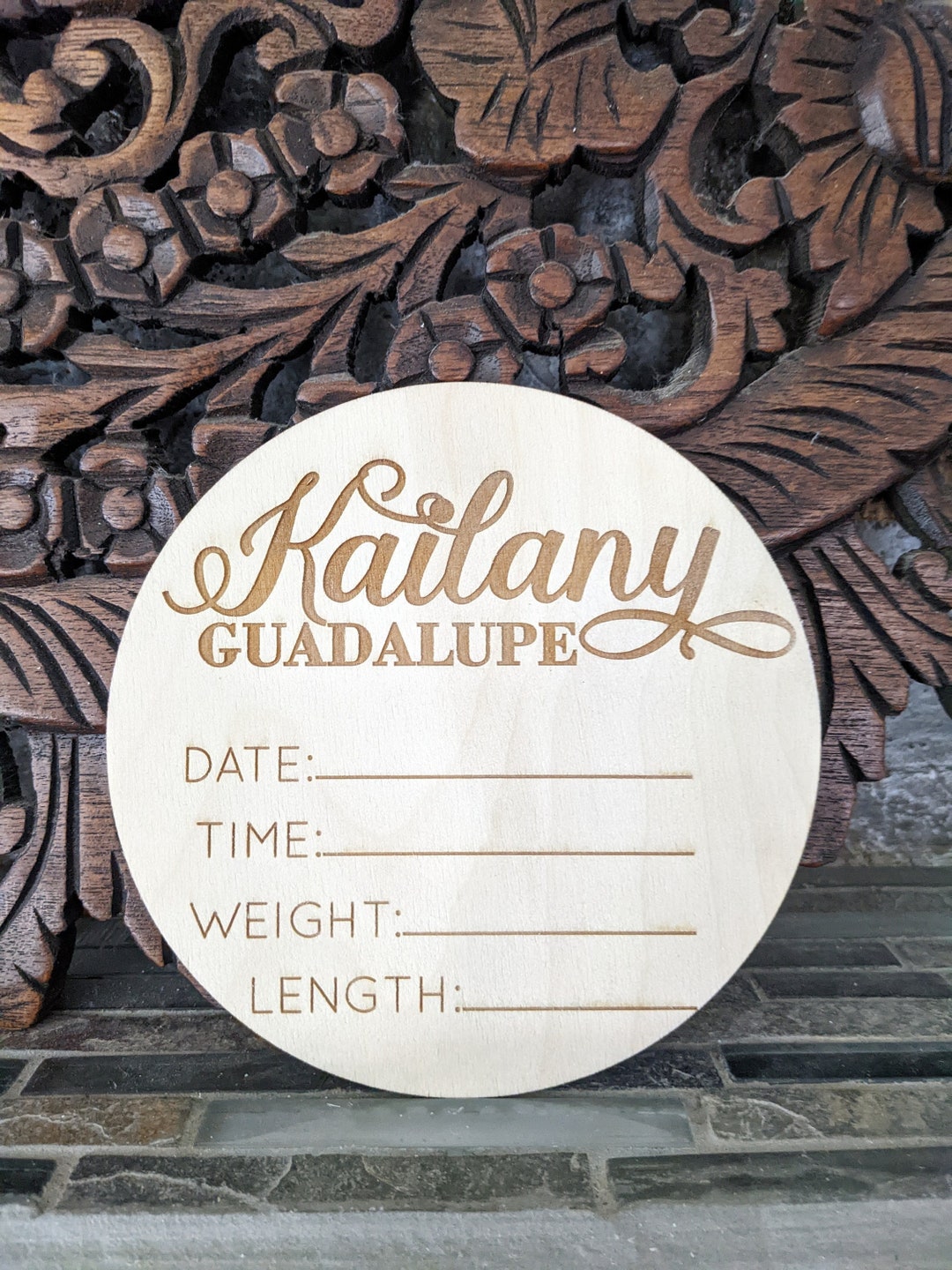 Custom Hospital Welcome Hello Name Date Time Weight Length Birth ...